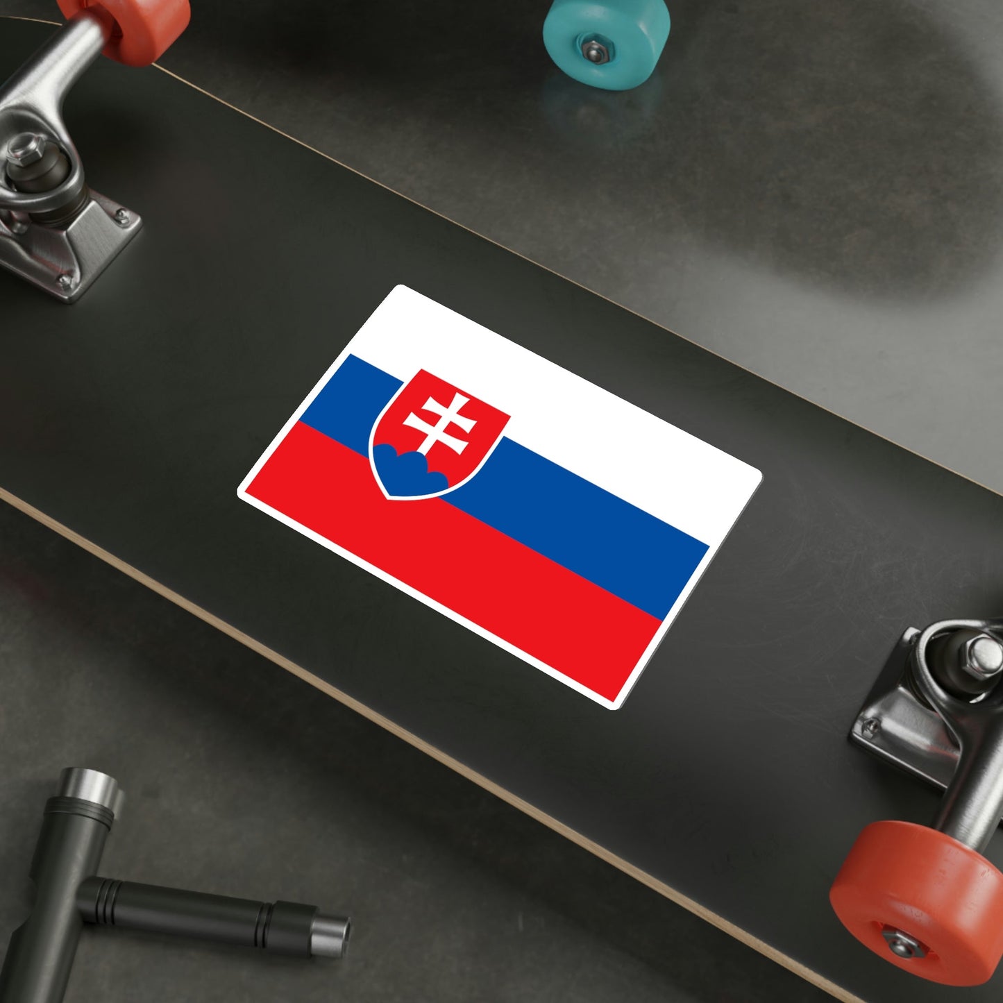 Flag of Slovakia STICKER Vinyl Die-Cut Decal-The Sticker Space