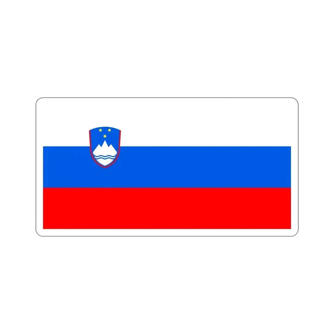 Flag of Slovenia STICKER Vinyl Die-Cut Decal - The Sticker Space