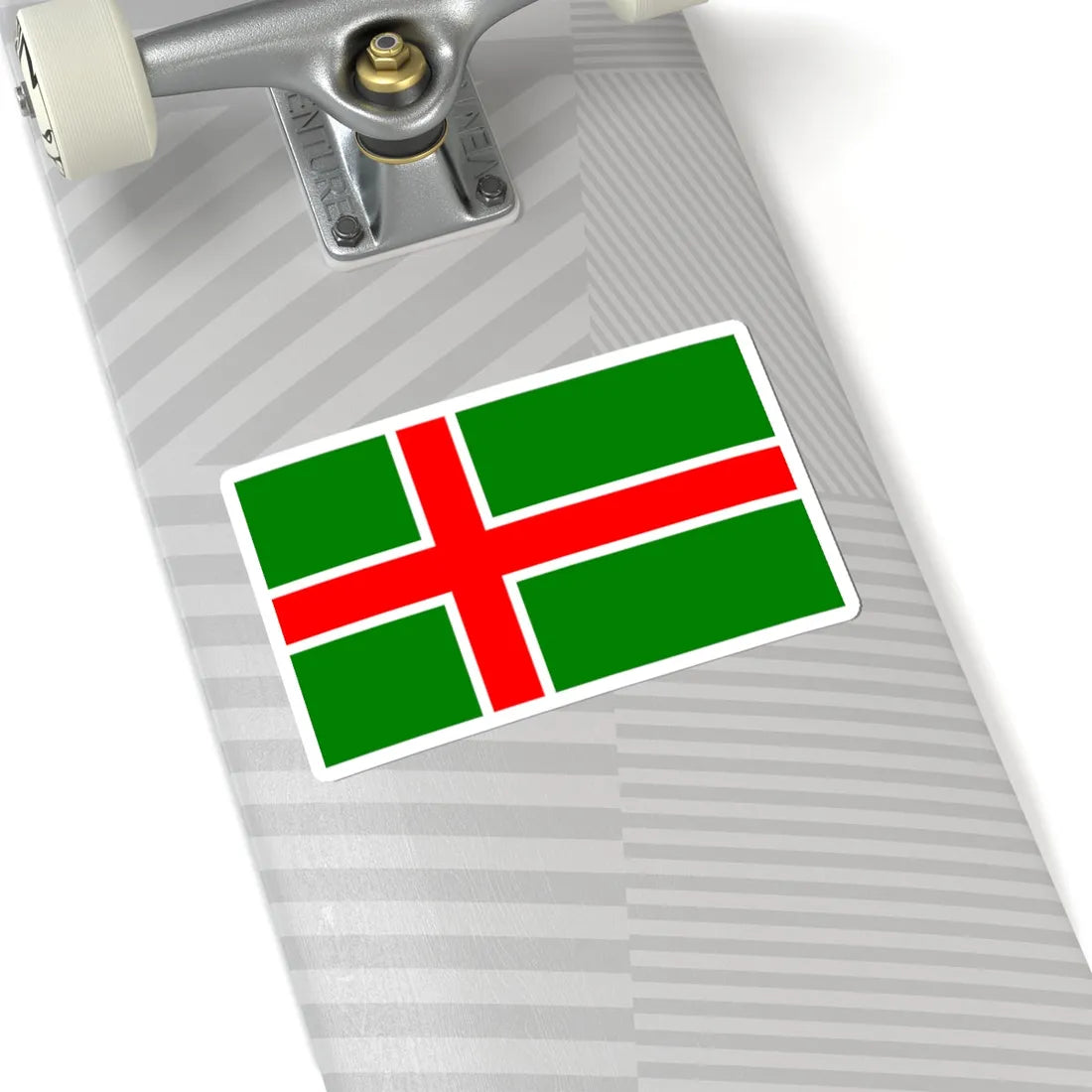 Flag of Smaland (Sweden) STICKER Vinyl Kiss-Cut Decal - The Sticker Space