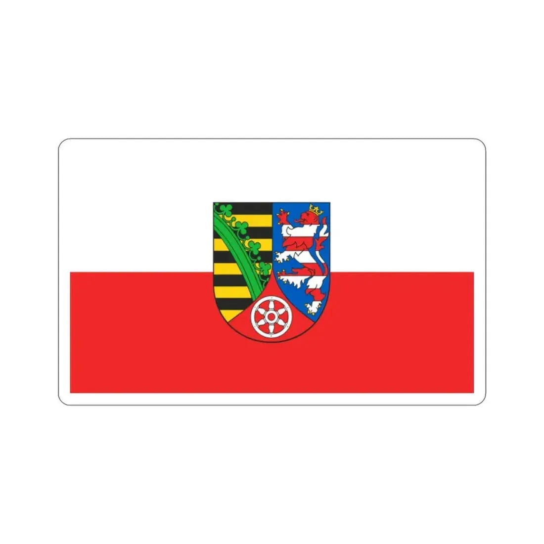 Flag of Sömmerda Germany STICKER Vinyl Die-Cut Decal 2 Inch - The Sticker Space