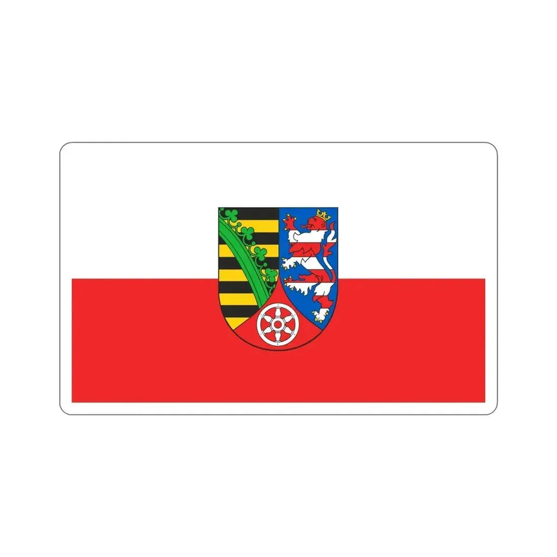 Flag of Sömmerda Germany STICKER Vinyl Die-Cut Decal 6 Inch - The Sticker Space