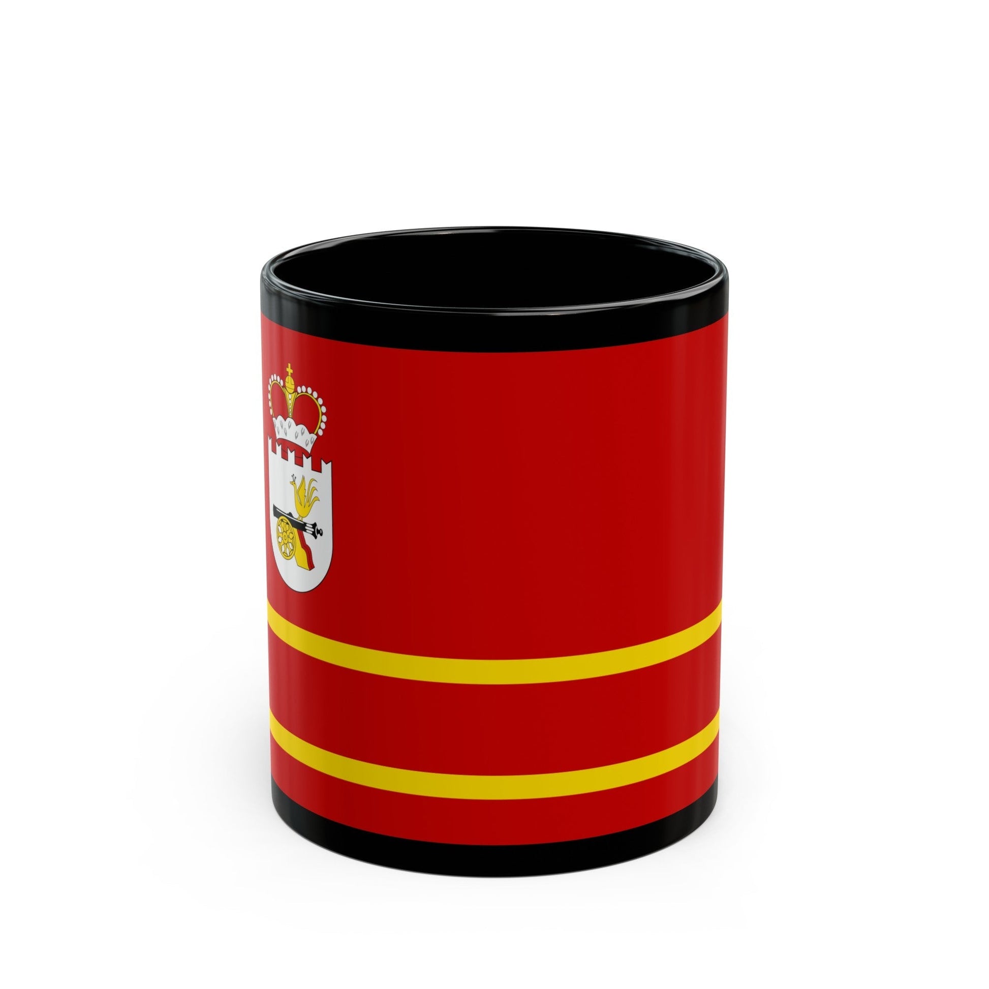 Flag of Smolensk Oblast Russia - Black Coffee Mug-11oz-The Sticker Space