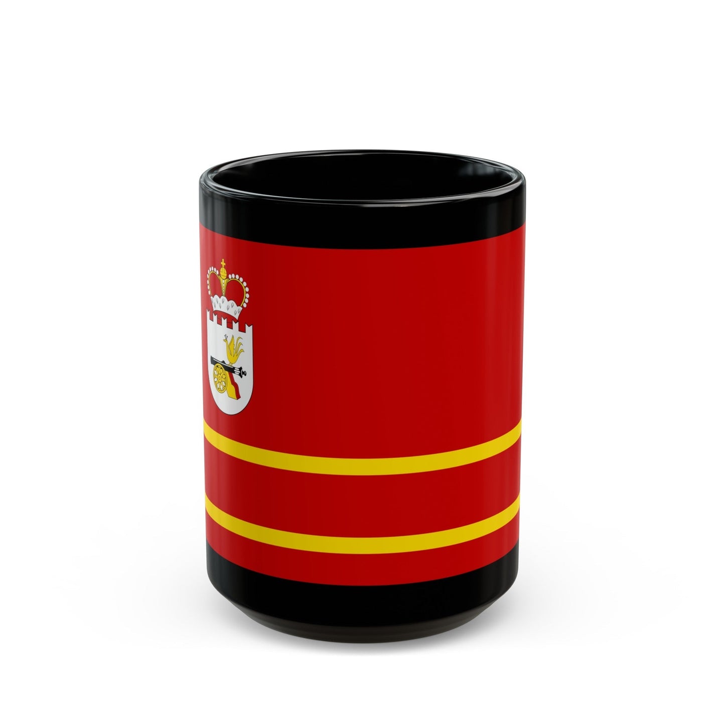 Flag of Smolensk Oblast Russia - Black Coffee Mug-15oz-The Sticker Space