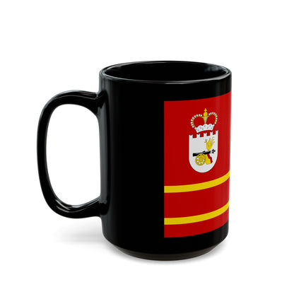 Flag of Smolensk Oblast Russia - Black Coffee Mug-The Sticker Space