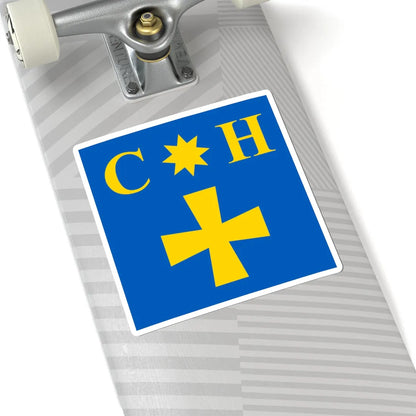 Flag of Smozhe (Ukraine) STICKER Vinyl Kiss-Cut Decal - The Sticker Space