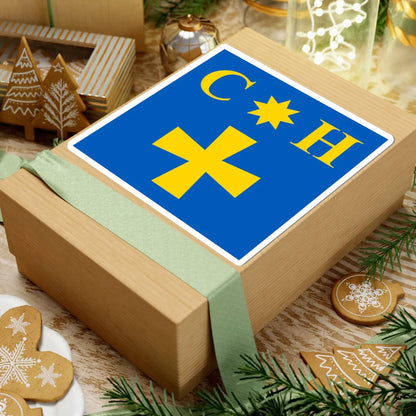 Flag of Smozhe (Ukraine) STICKER Vinyl Kiss-Cut Decal - The Sticker Space