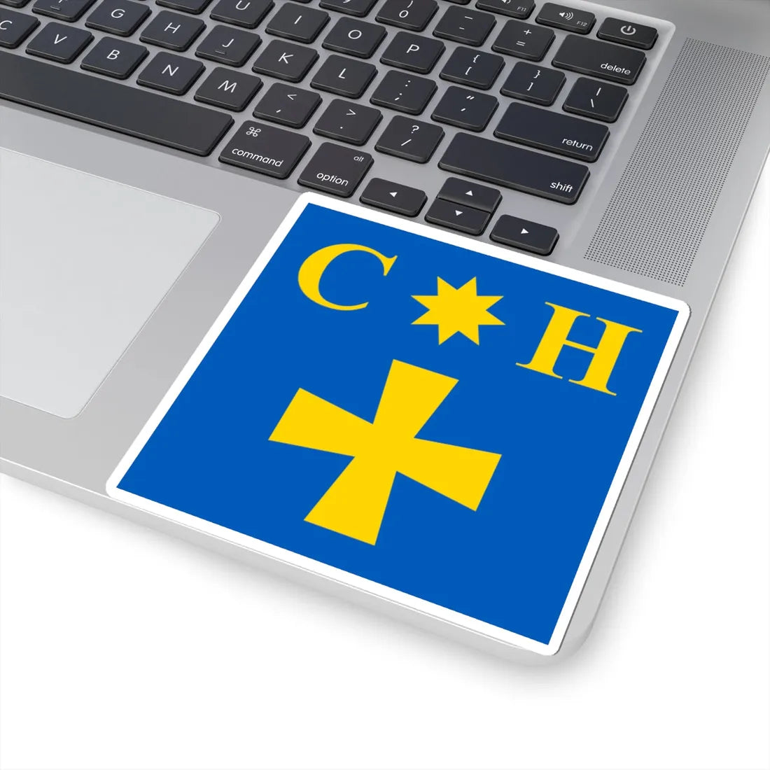 Flag of Smozhe (Ukraine) STICKER Vinyl Kiss-Cut Decal - The Sticker Space