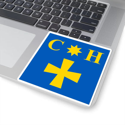 Flag of Smozhe (Ukraine) STICKER Vinyl Kiss-Cut Decal - The Sticker Space