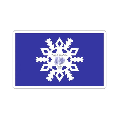 Flag of Snowflake Arizona (United States) STICKER Vinyl Kiss-Cut Decal 2 Inch White - The Sticker Space