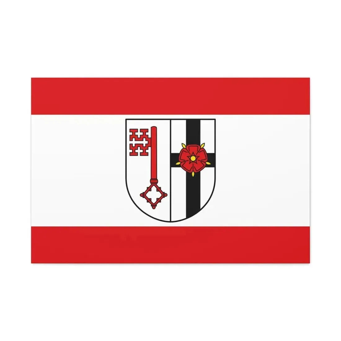 Flag of Soest Germany - Canvas Wall Art 36" x 24" 1.25" - The Sticker Space