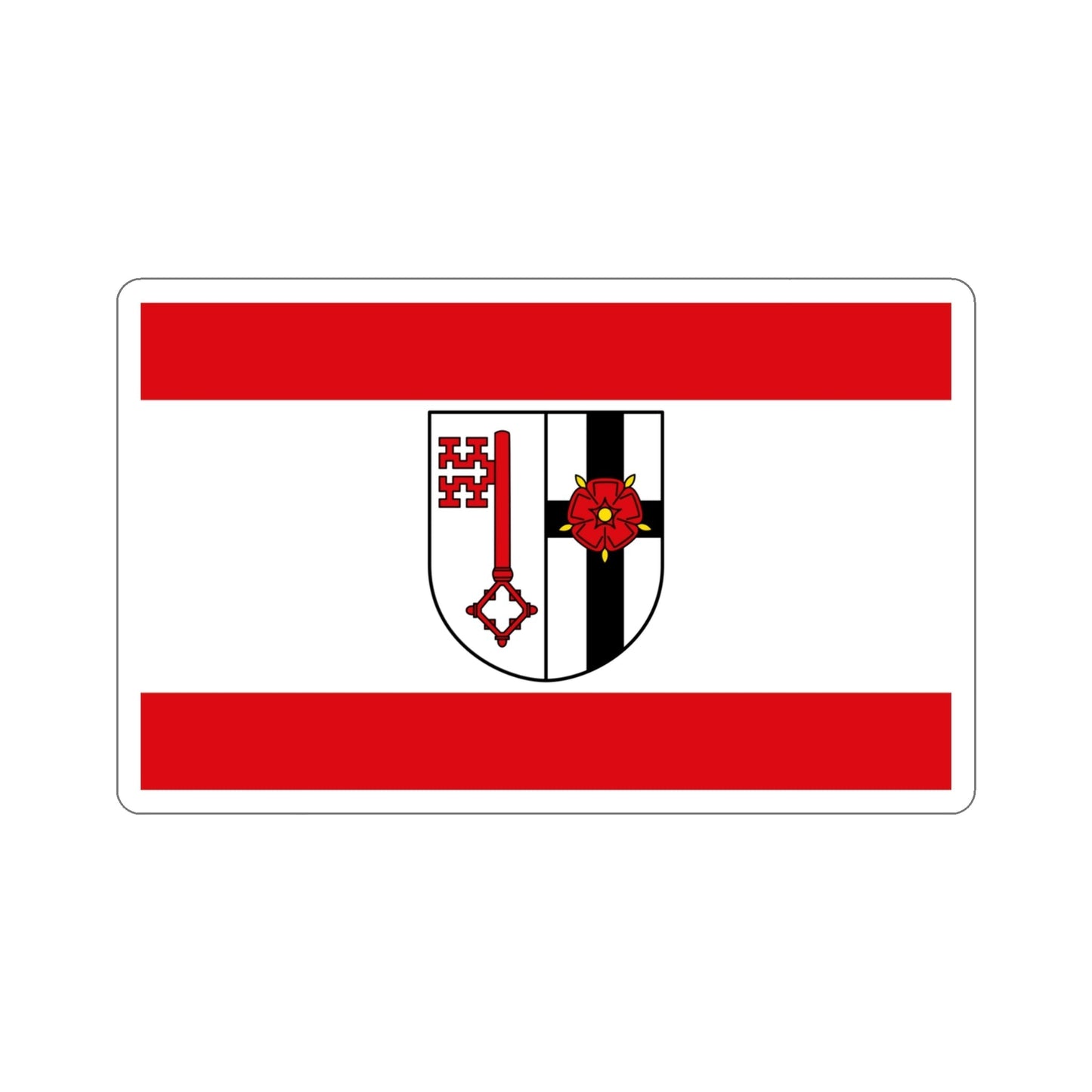 Flag of Soest Germany STICKER Vinyl Die-Cut Decal-4 Inch-The Sticker Space