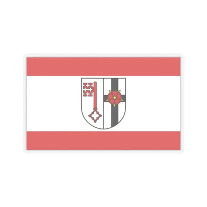 Flag of Soest Germany - STICKER Vinyl Kiss-Cut Decal 2 Inch Transparent - The Sticker Space