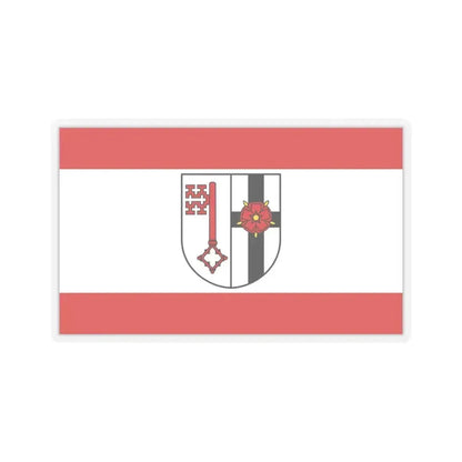 Flag of Soest Germany - STICKER Vinyl Kiss-Cut Decal 3 Inch Transparent - The Sticker Space