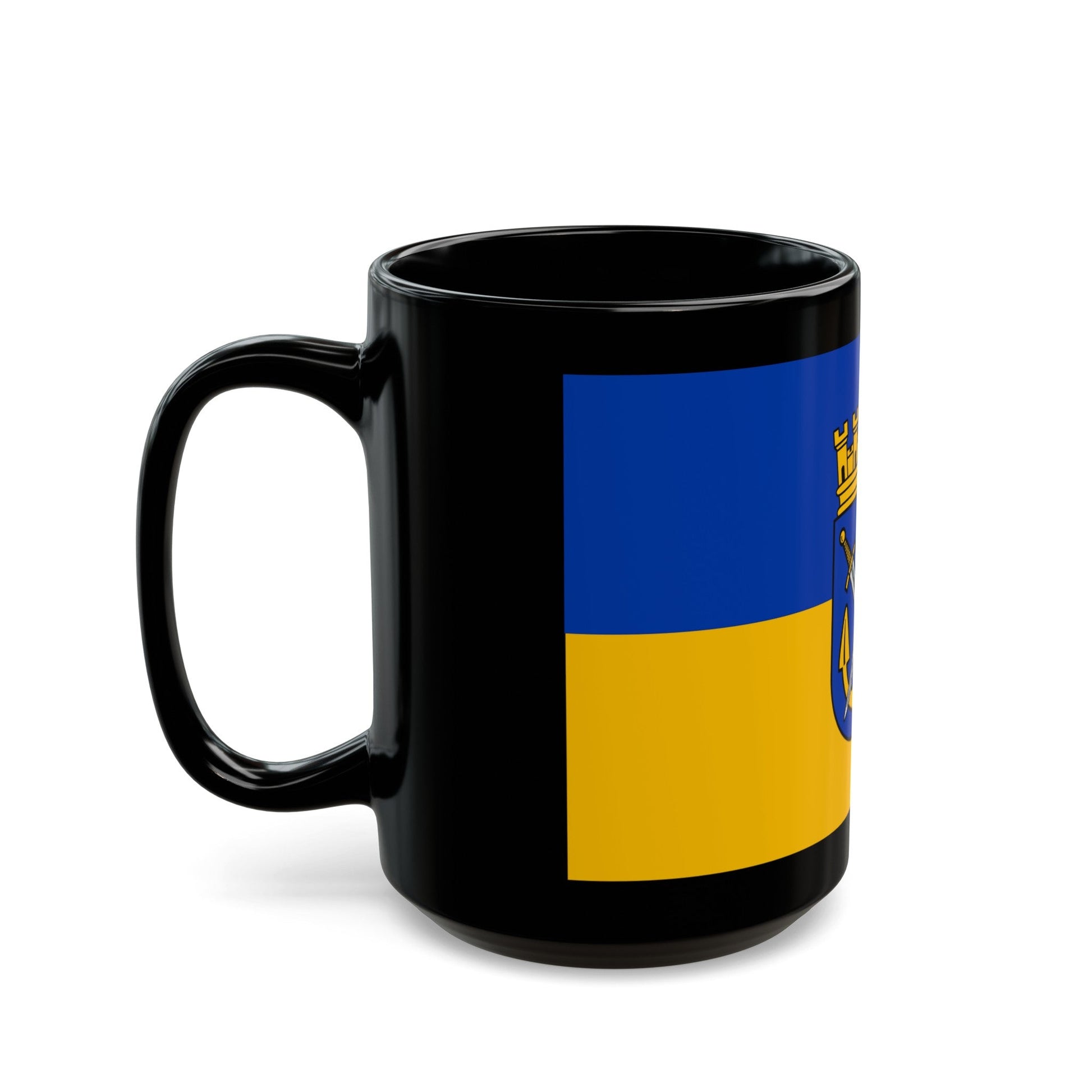 Flag of Solingen Germany - Black Coffee Mug-The Sticker Space