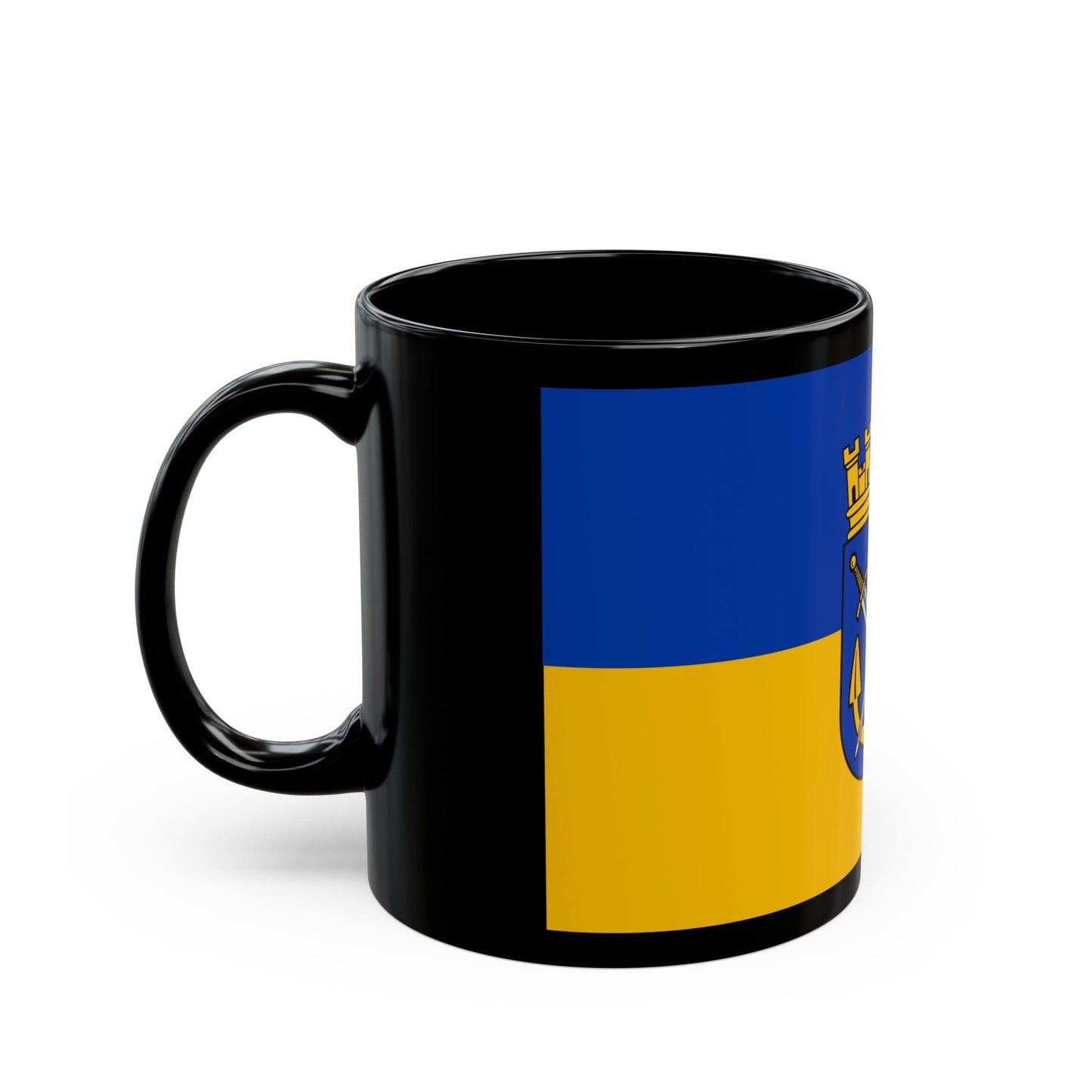 Flag of Solingen Germany - Black Coffee Mug-The Sticker Space