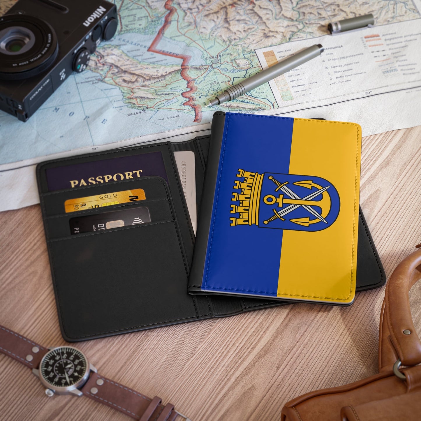 Flag of Solingen Germany - Passport Holder