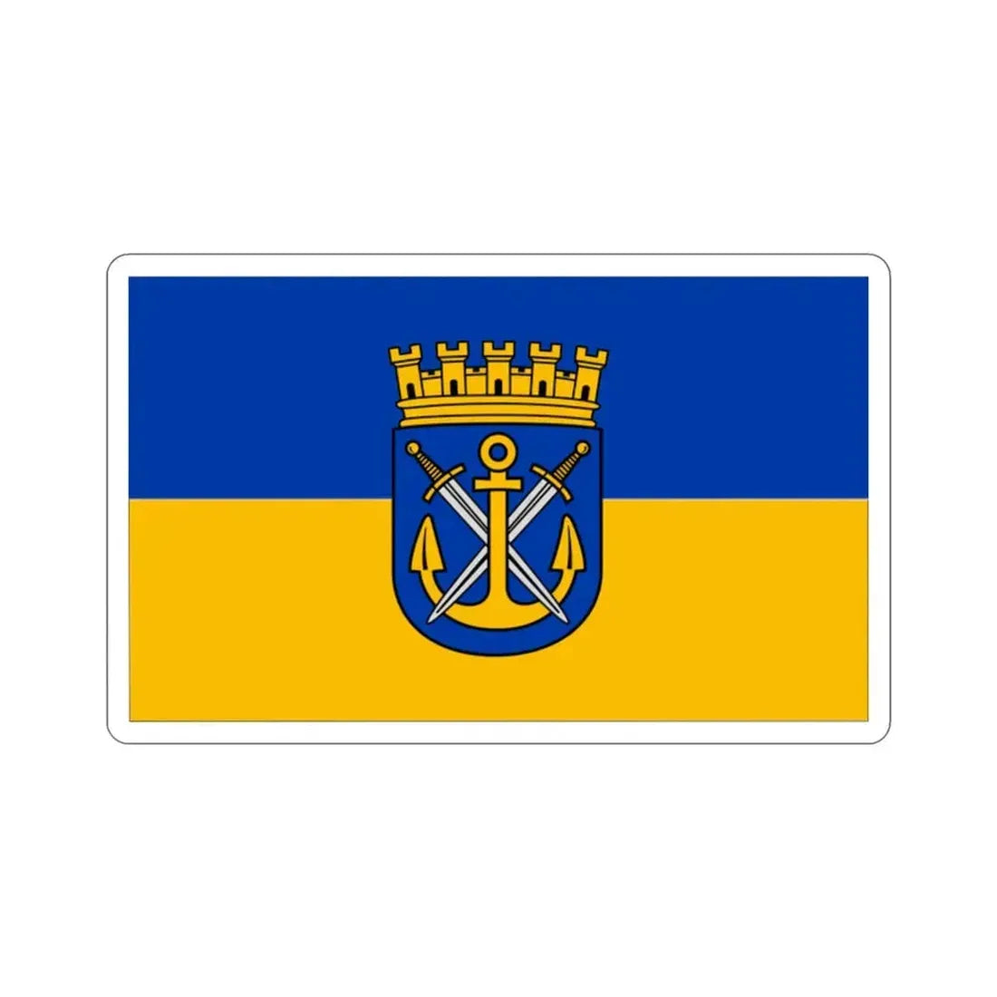 Flag of Solingen Germany STICKER Vinyl Die-Cut Decal 2 Inch - The Sticker Space