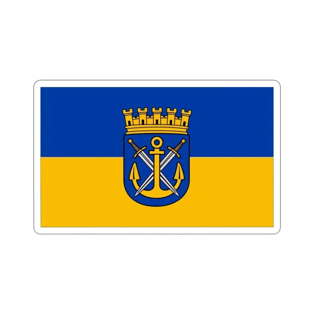 Flag of Solingen Germany STICKER Vinyl Die-Cut Decal 3 Inch - The Sticker Space