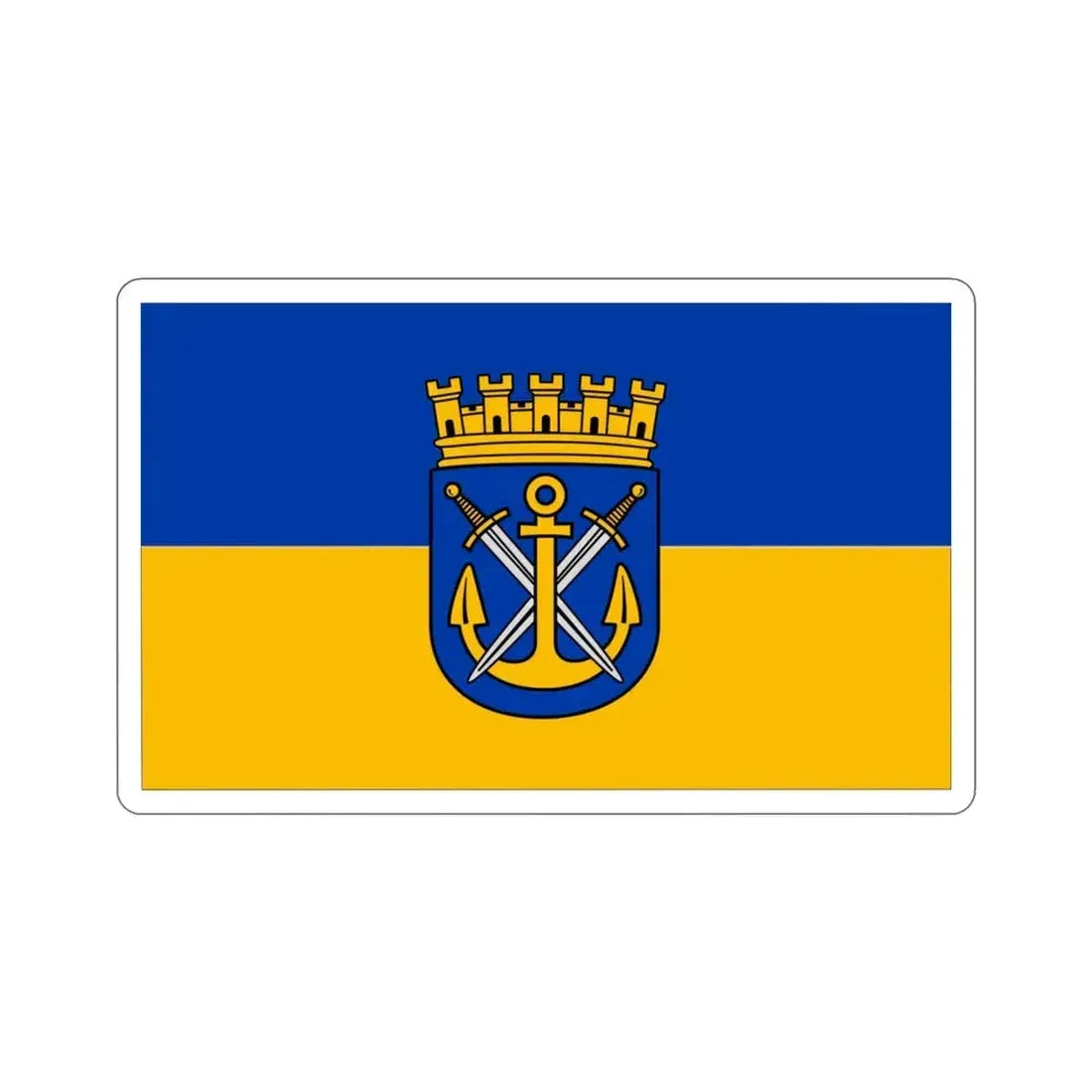 Flag of Solingen Germany STICKER Vinyl Die-Cut Decal 3 Inch - The Sticker Space