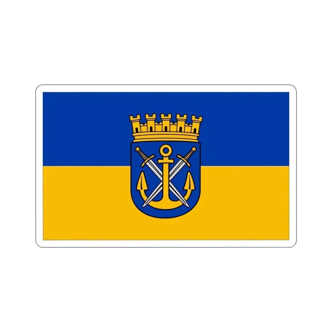 Flag of Solingen Germany STICKER Vinyl Die-Cut Decal 4 Inch - The Sticker Space