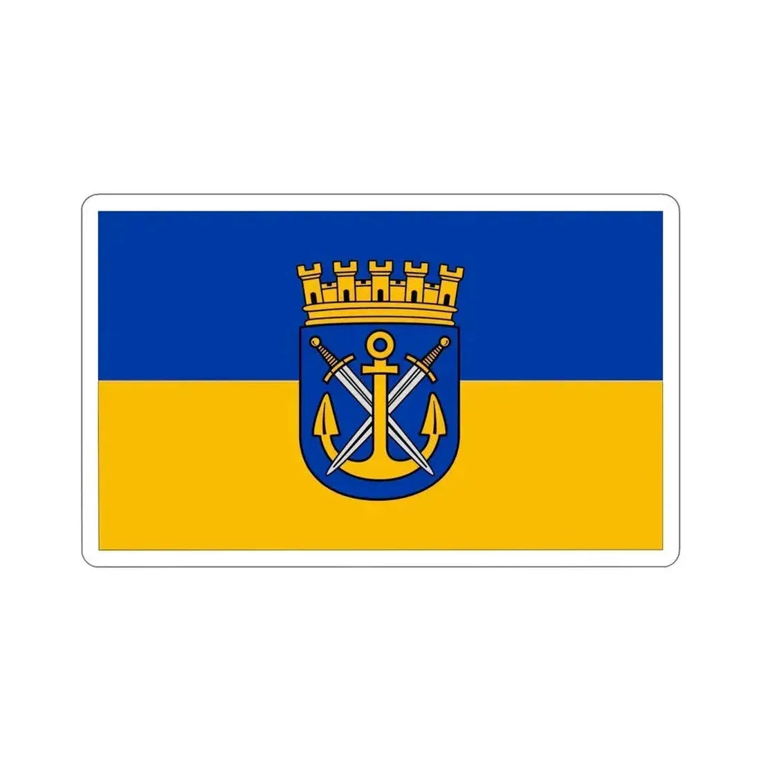 Flag of Solingen Germany STICKER Vinyl Die-Cut Decal 6 Inch - The Sticker Space