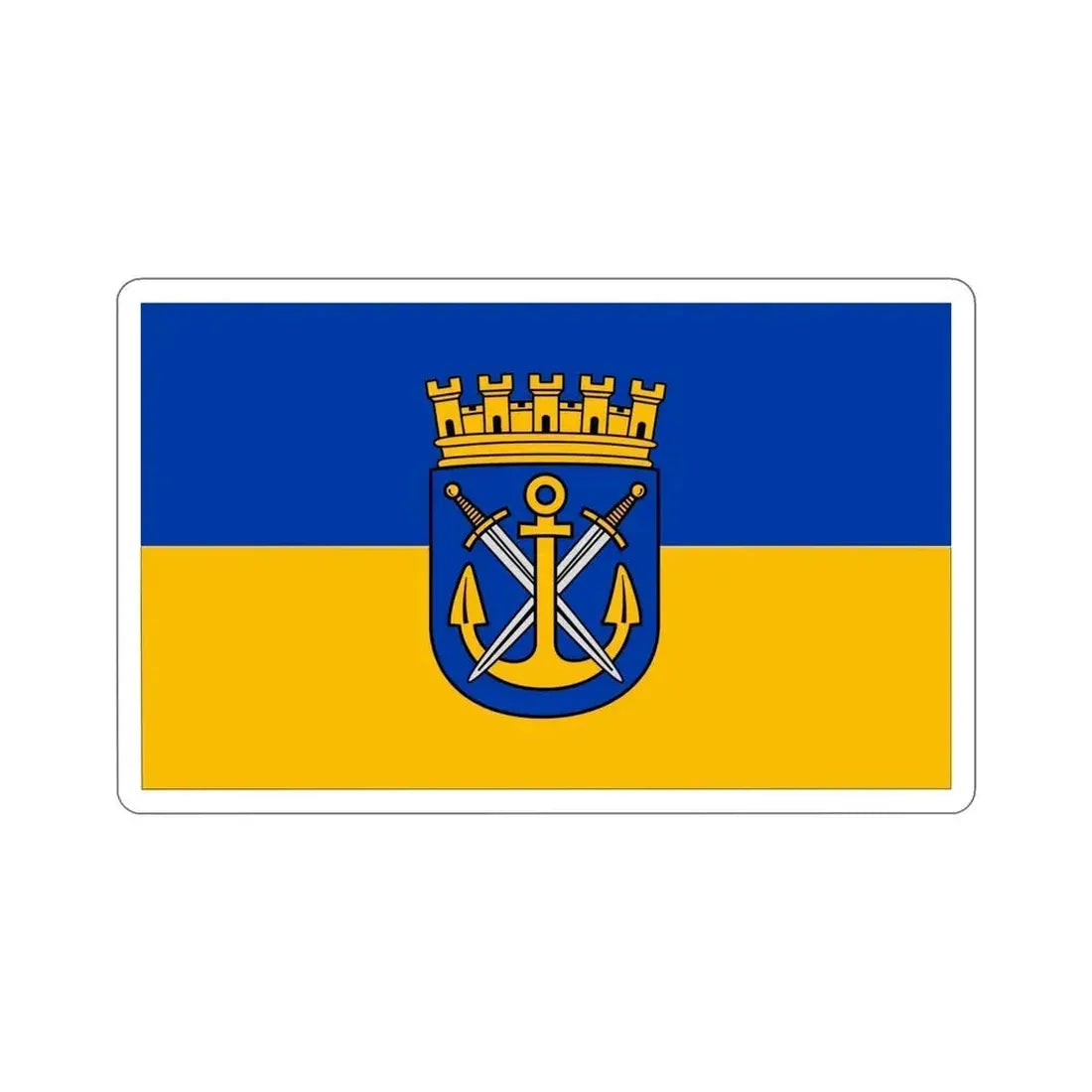 Flag of Solingen Germany STICKER Vinyl Die-Cut Decal 6 Inch - The Sticker Space