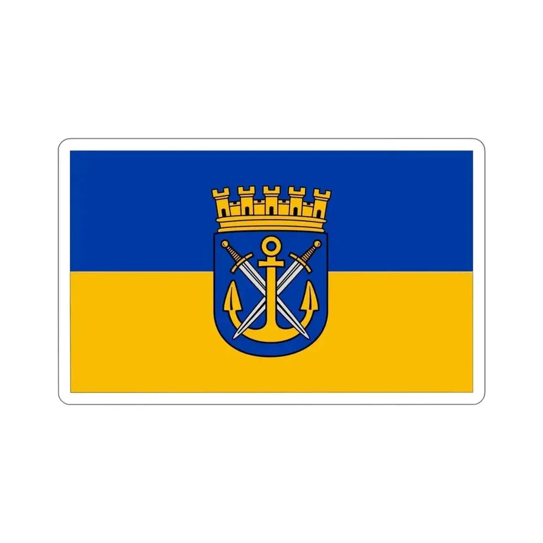 Flag of Solingen Germany STICKER Vinyl Die-Cut Decal - The Sticker Space
