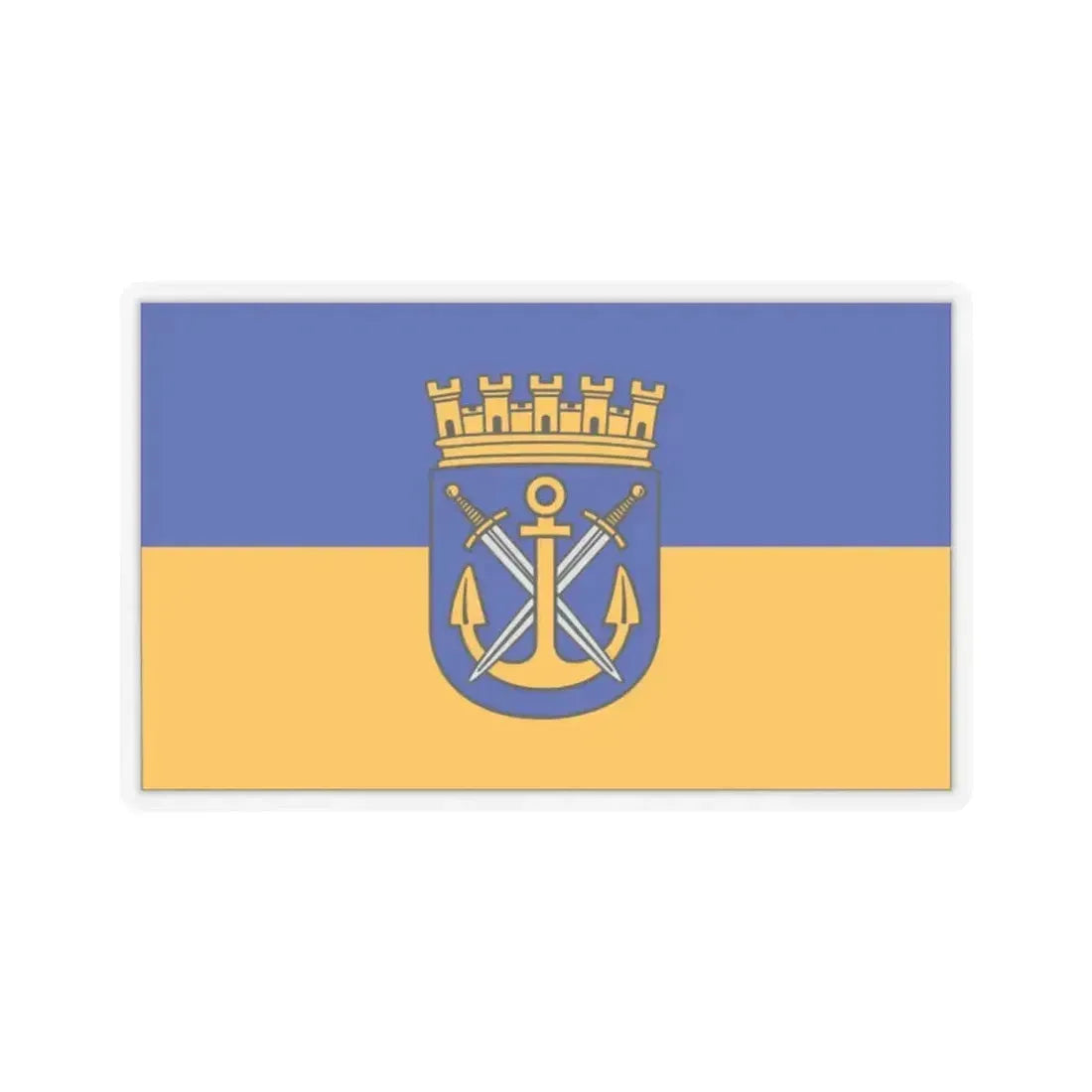 Flag of Solingen Germany - STICKER Vinyl Kiss-Cut Decal 2 Inch Transparent - The Sticker Space