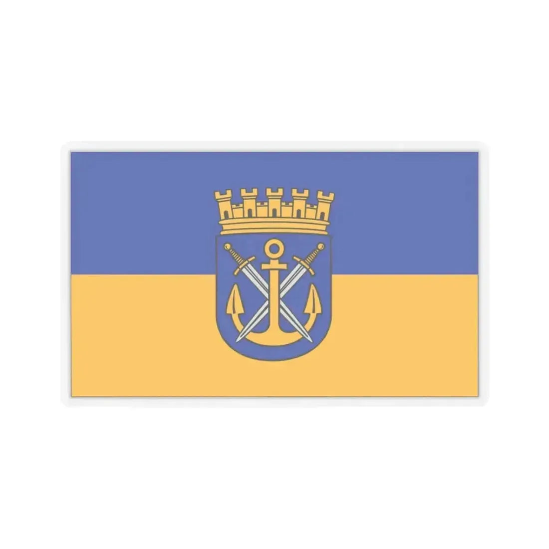 Flag of Solingen Germany - STICKER Vinyl Kiss-Cut Decal 3 Inch Transparent - The Sticker Space
