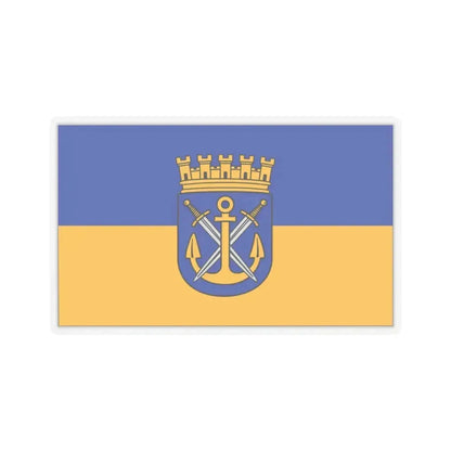 Flag of Solingen Germany - STICKER Vinyl Kiss-Cut Decal 4 Inch Transparent - The Sticker Space