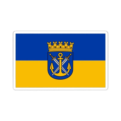 Flag of Solingen Germany - STICKER Vinyl Kiss-Cut Decal 4 Inch White - The Sticker Space