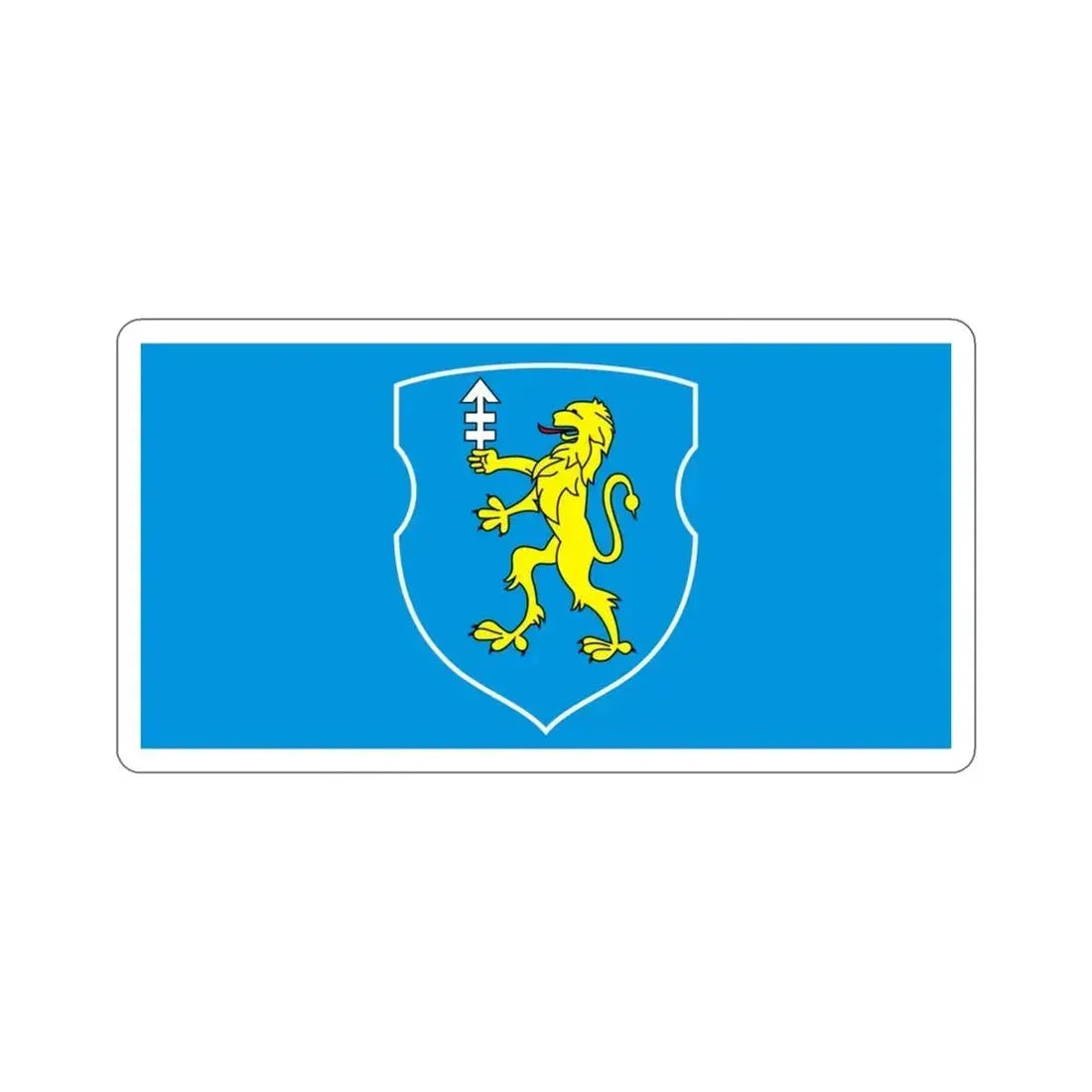 Flag of Solnim  Słonim Russia STICKER Vinyl Die-Cut Decal 3 Inch - The Sticker Space