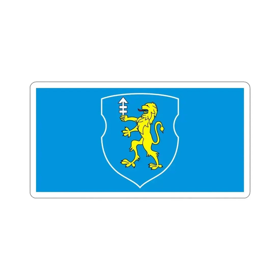 Flag of Solnim  Słonim Russia STICKER Vinyl Die-Cut Decal 4 Inch - The Sticker Space
