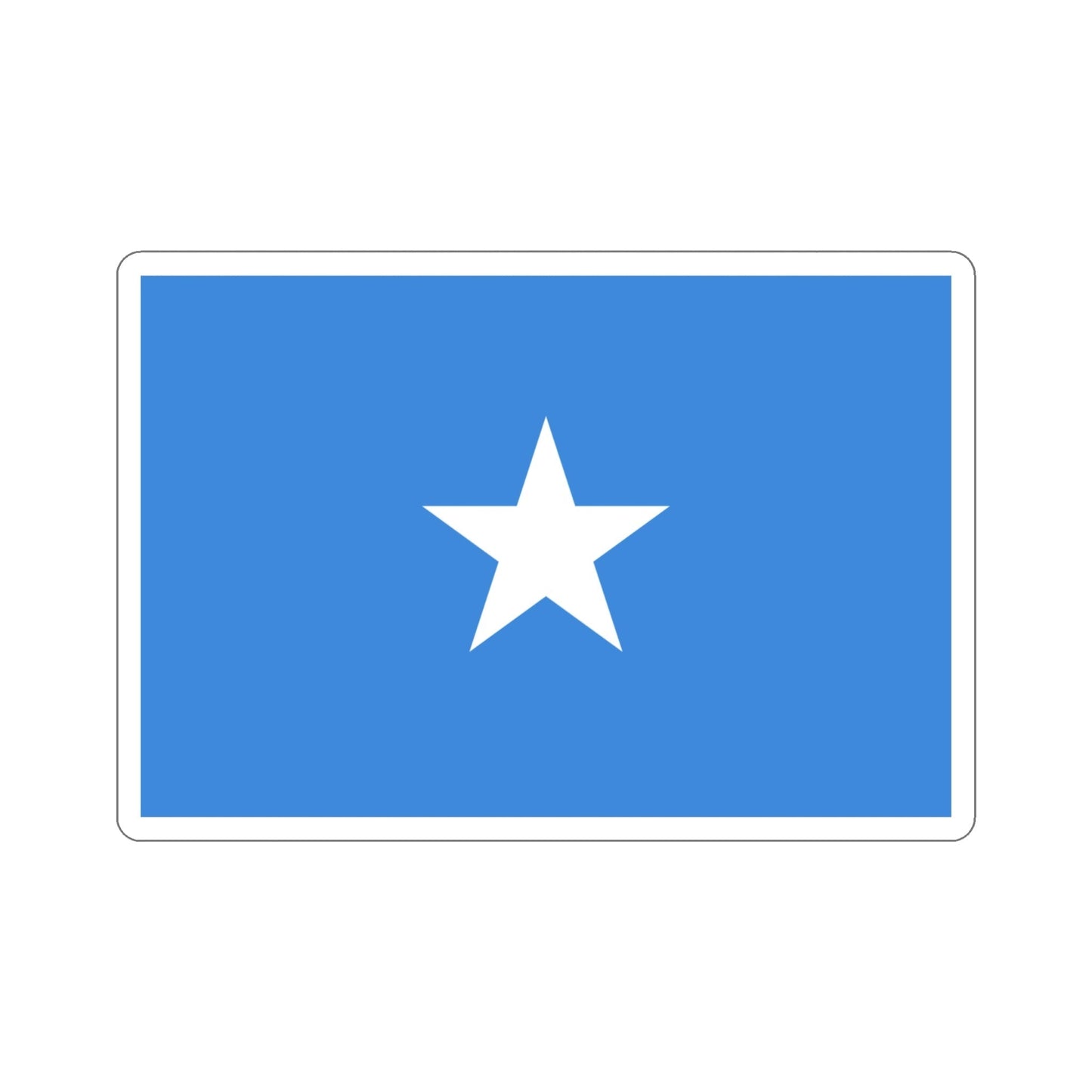 Flag of Somalia STICKER Vinyl Die-Cut Decal-4 Inch-The Sticker Space