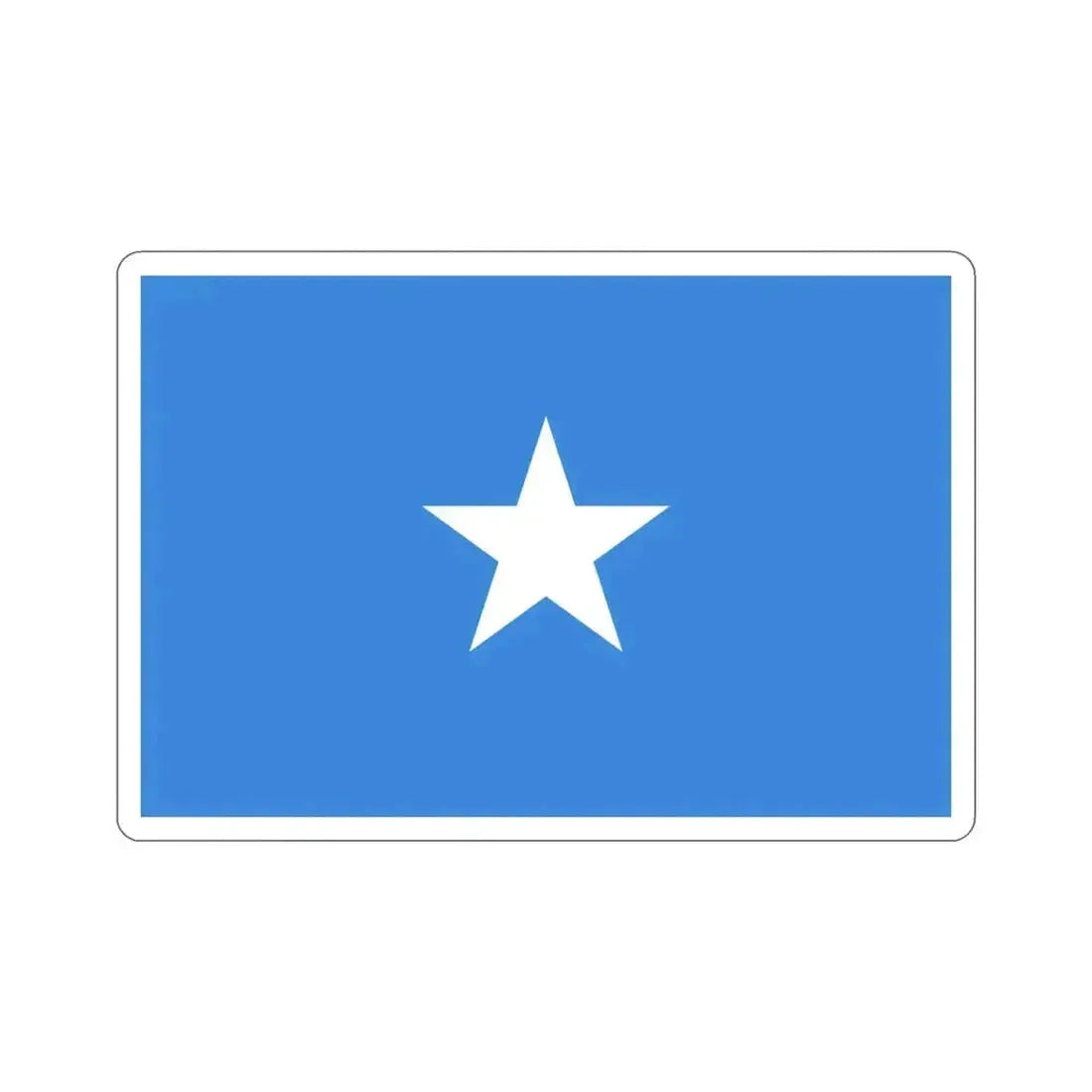 Flag of Somalia STICKER Vinyl Die-Cut Decal 4 Inch - The Sticker Space