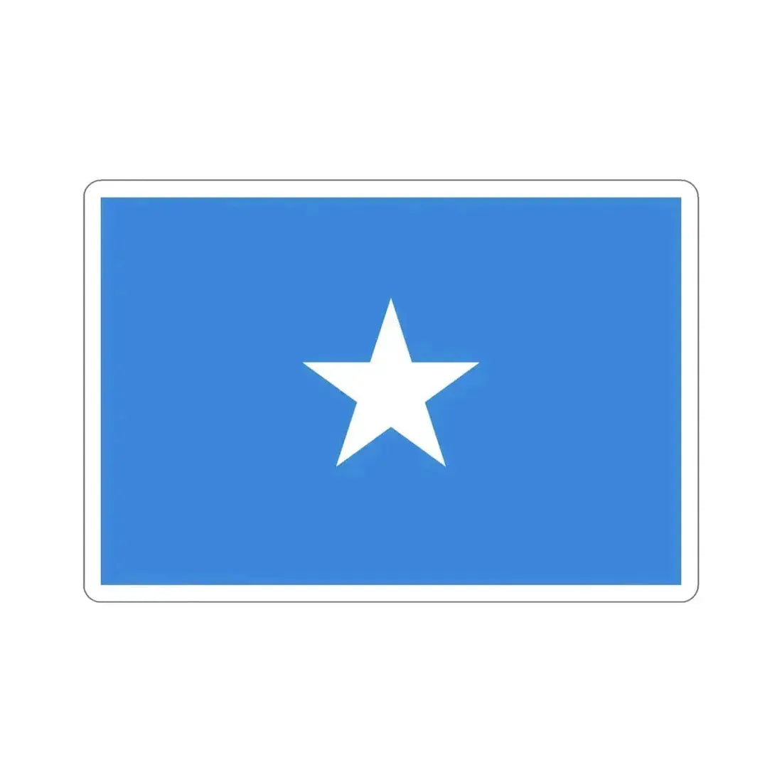 Flag of Somalia STICKER Vinyl Die-Cut Decal 6 Inch - The Sticker Space