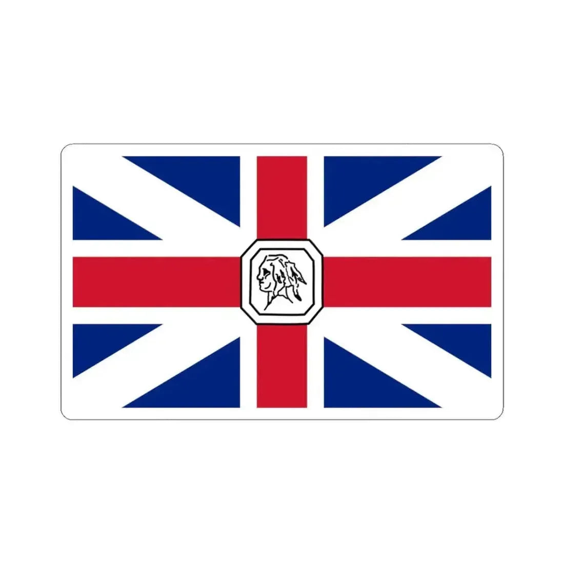 Flag of Somerset County Maryland (United States) STICKER Vinyl Kiss-Cut Decal 3 Inch White - The Sticker Space