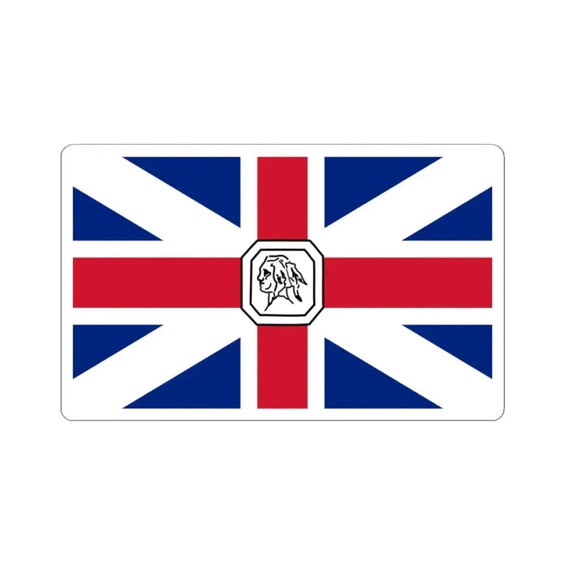 Flag of Somerset County Maryland (United States) STICKER Vinyl Kiss-Cut Decal 4 Inch White - The Sticker Space