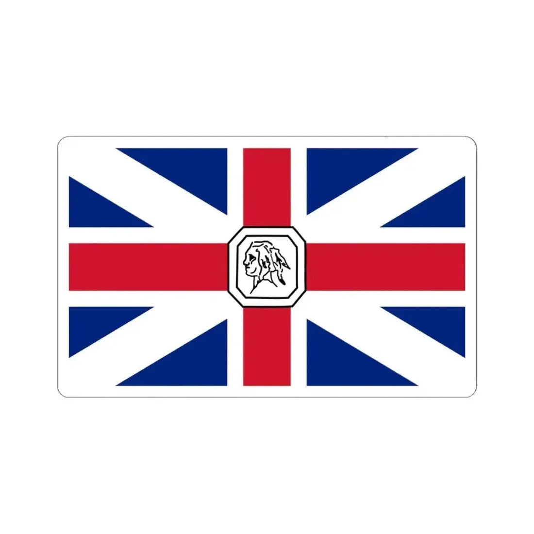 Flag of Somerset County Maryland (United States) STICKER Vinyl Kiss-Cut Decal 6 Inch White - The Sticker Space