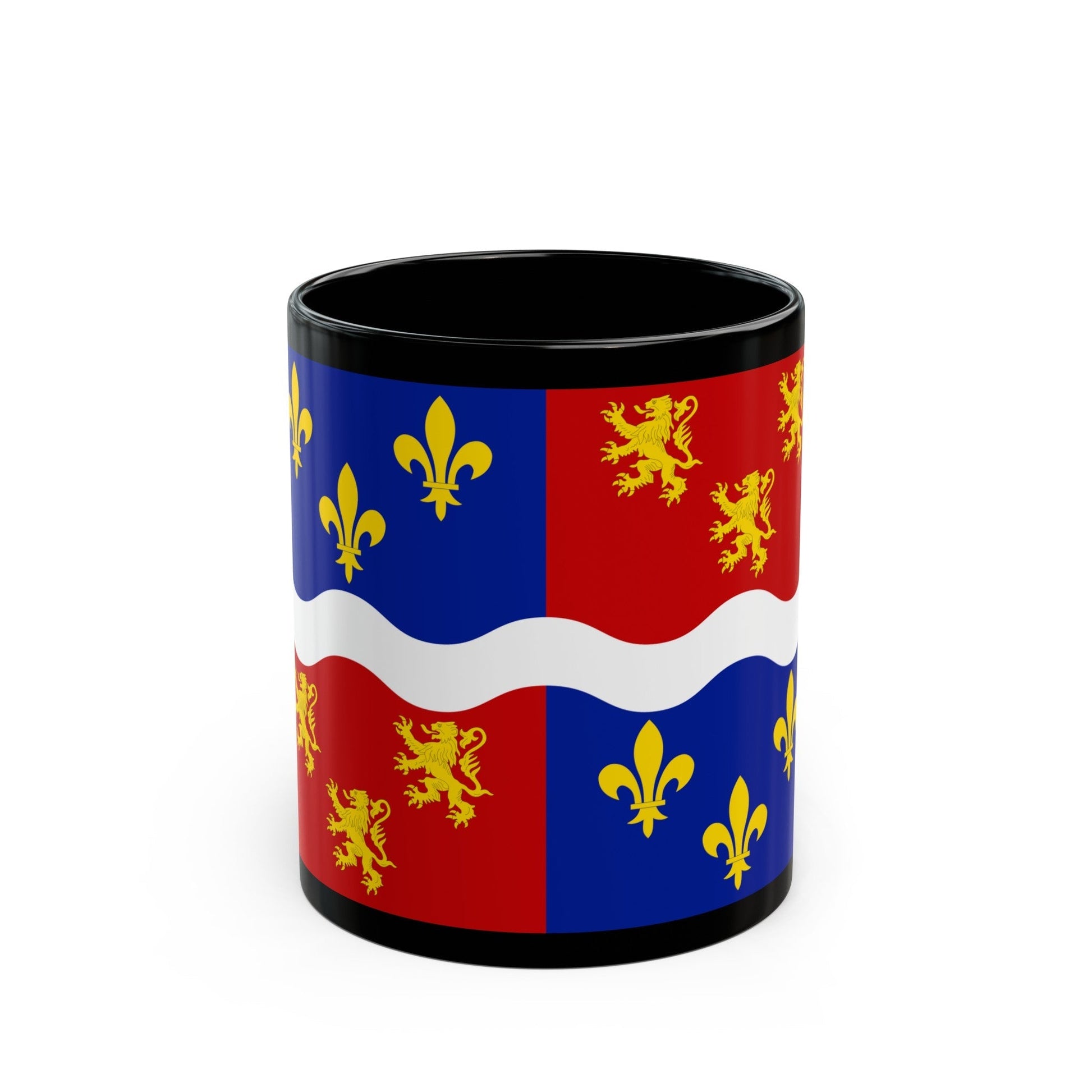 Flag of Somme France 2 - Black Coffee Mug-11oz-The Sticker Space