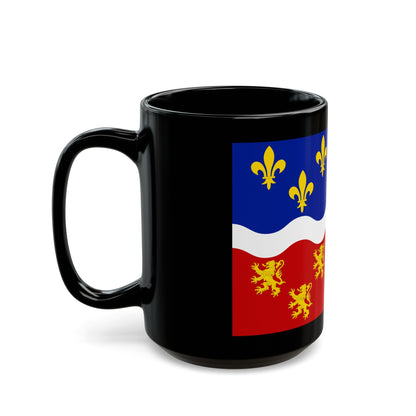 Flag of Somme France 2 - Black Coffee Mug-The Sticker Space