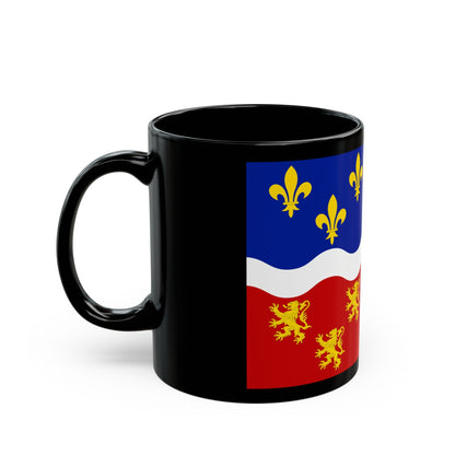 Flag of Somme France 2 - Black Coffee Mug-The Sticker Space