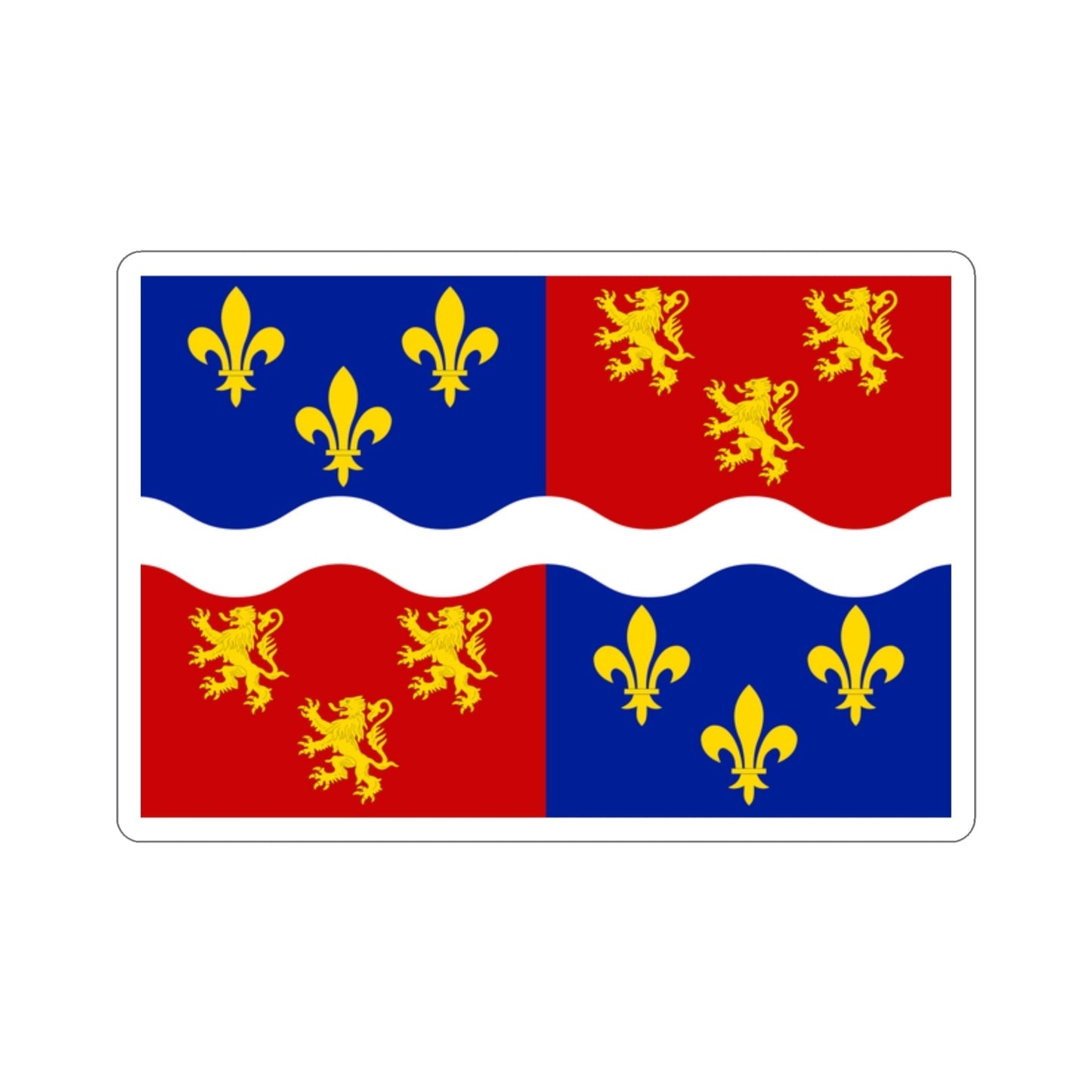 Flag of Somme France 2 STICKER Vinyl Die-Cut Decal-2 Inch-The Sticker Space