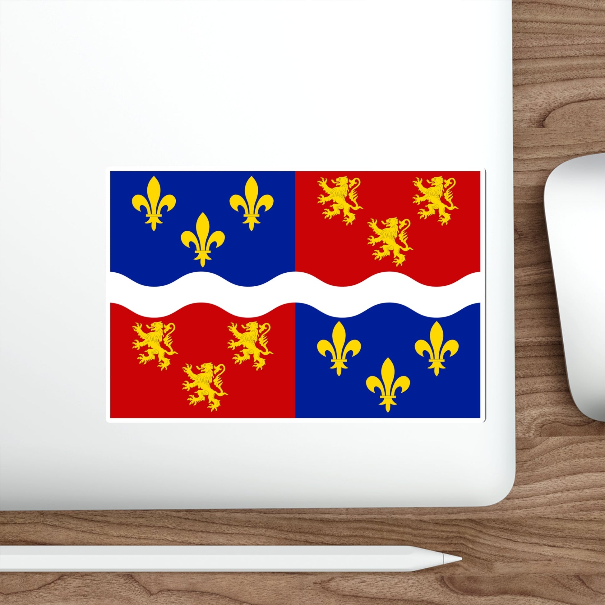 Flag of Somme France 2 STICKER Vinyl Die-Cut Decal-The Sticker Space