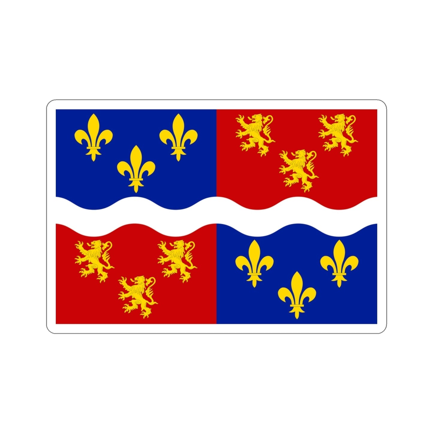 Flag of Somme France 2 STICKER Vinyl Die-Cut Decal-3 Inch-The Sticker Space