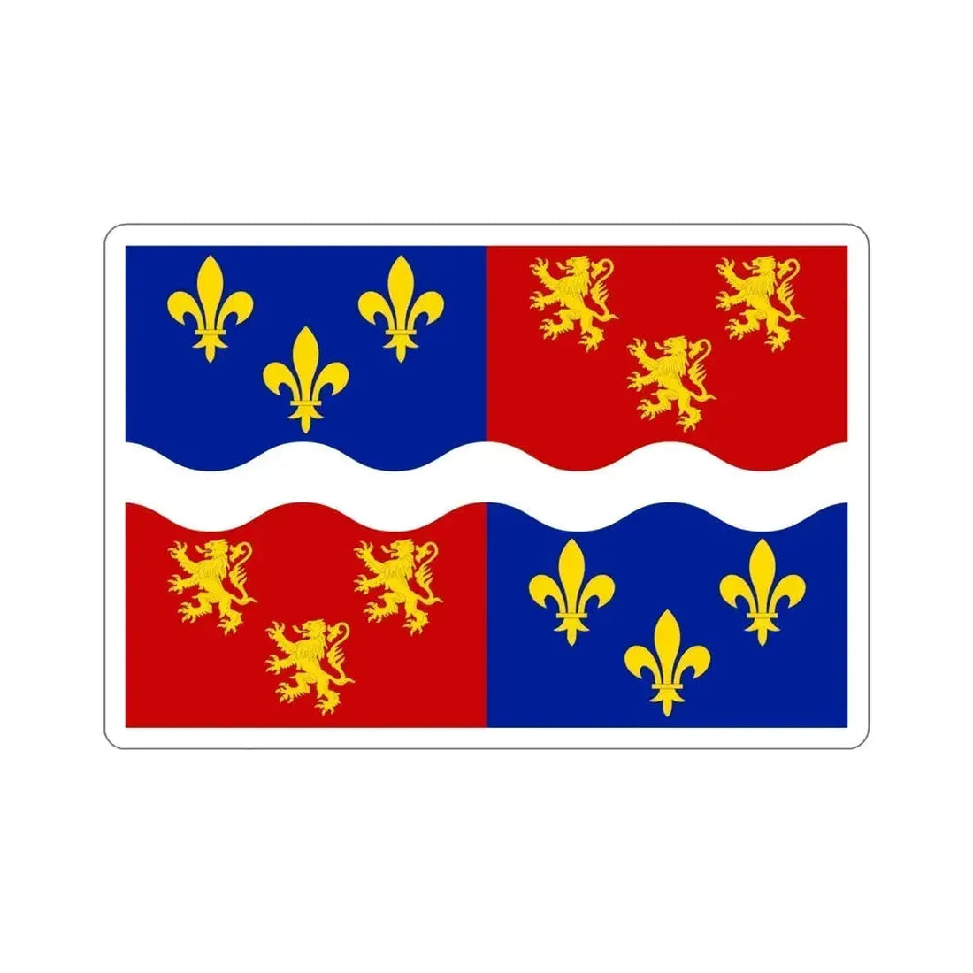 Flag of Somme France 2 STICKER Vinyl Die-Cut Decal 6 Inch - The Sticker Space