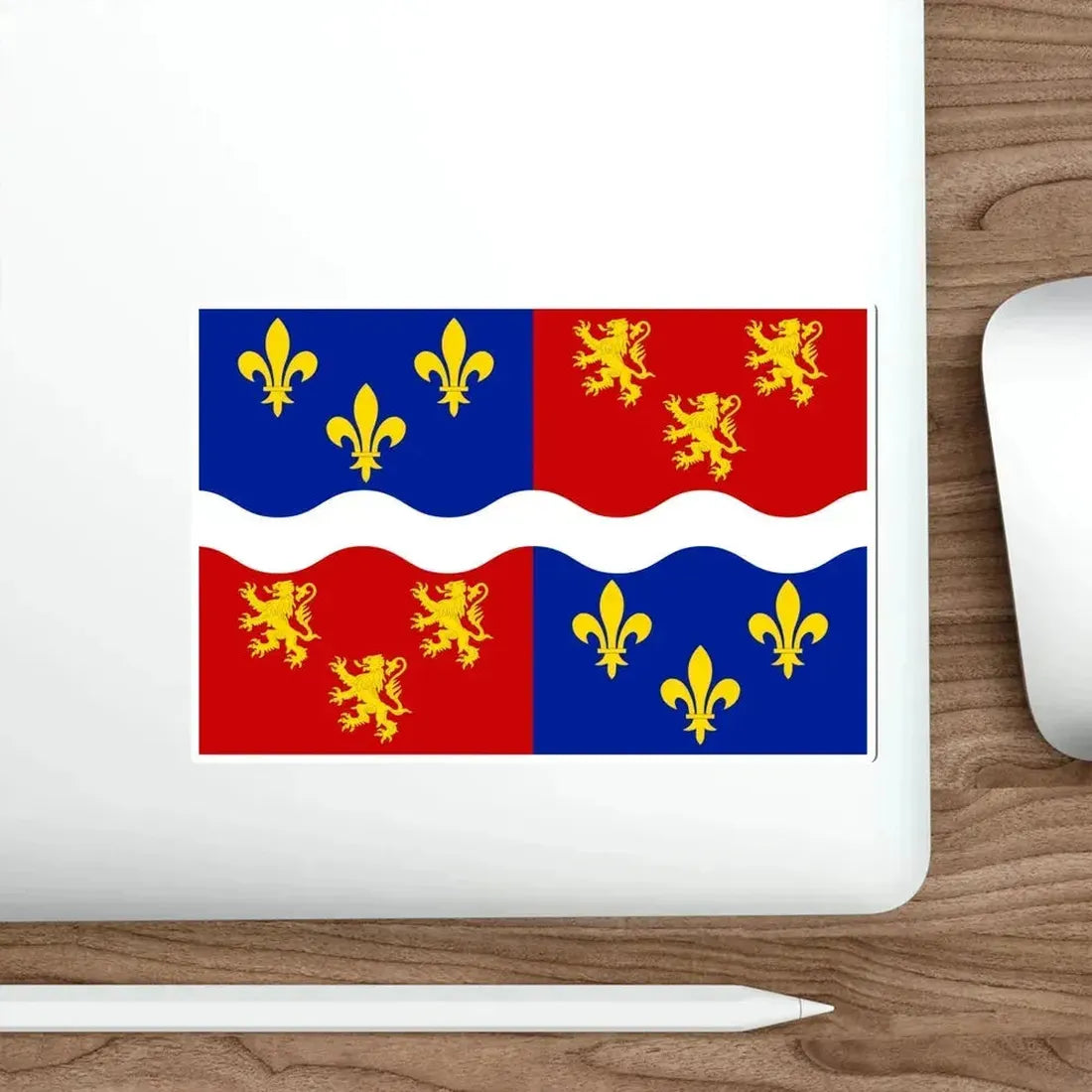 Flag of Somme France 2 STICKER Vinyl Die-Cut Decal - The Sticker Space