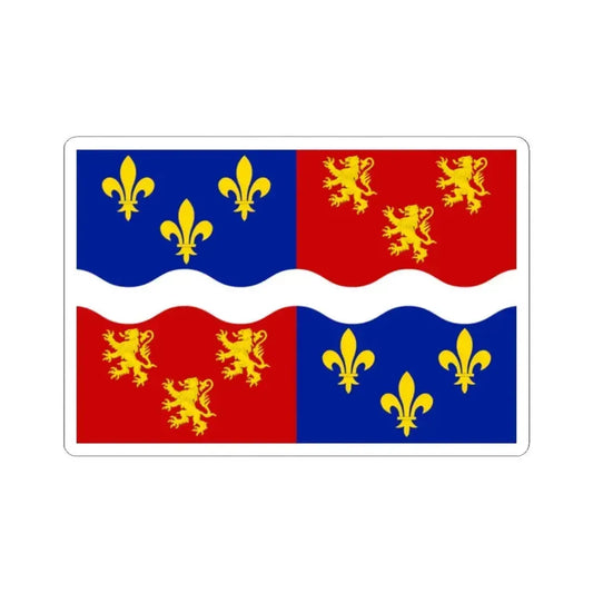 Flag of Somme France 2 - STICKER Vinyl Kiss-Cut Decal 2 Inch White - The Sticker Space