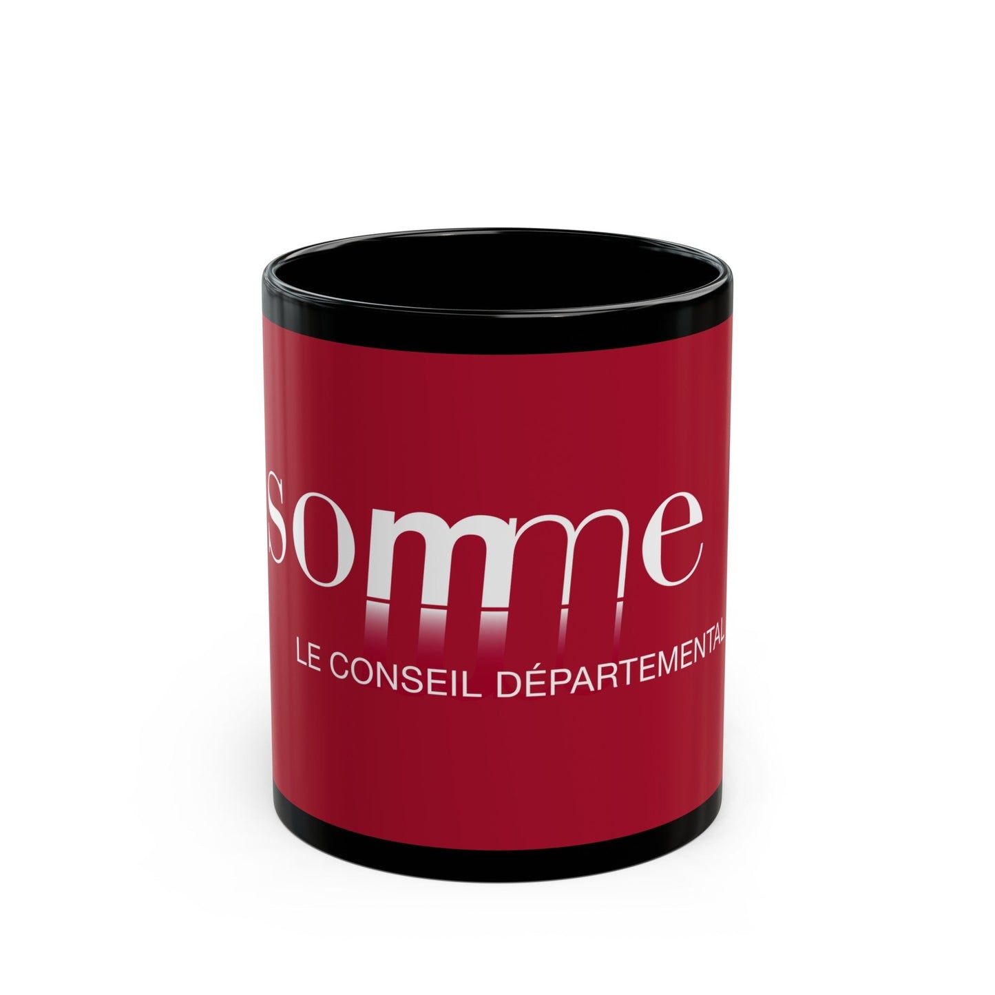 Flag of Somme France - Black Coffee Mug-11oz-The Sticker Space