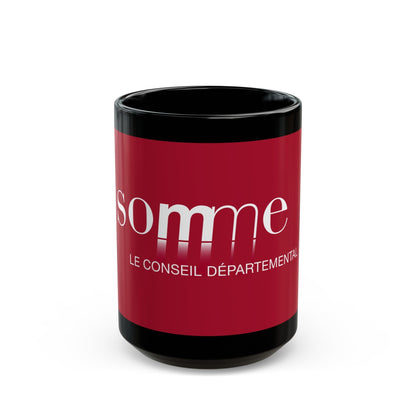 Flag of Somme France - Black Coffee Mug-15oz-The Sticker Space